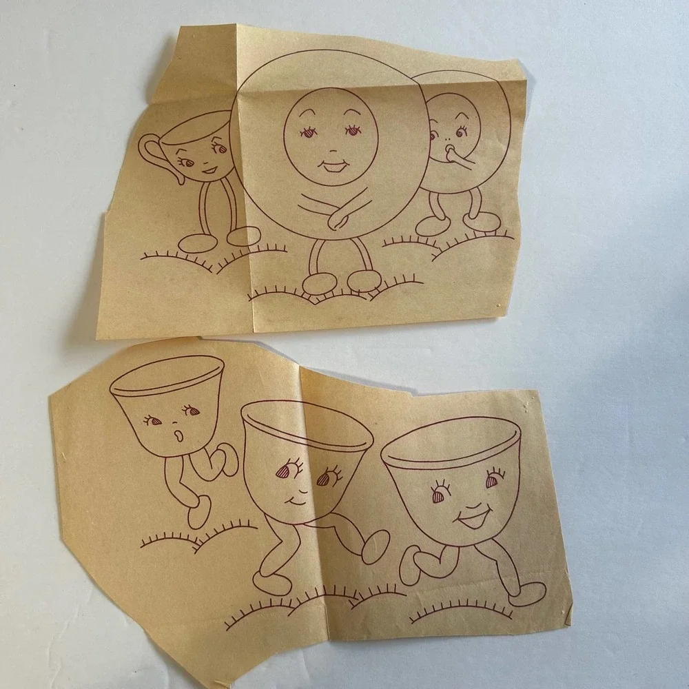 Vintage Aunt‎ Martha's Dish Motifs Hot Iron Transfers
